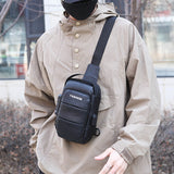 Chest bag men's backpack USB charging backpack single shoulder chest bag commuting backpack waterproof - V.I.P Digital Presence