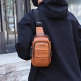 Chest bag men's backpack USB charging backpack single shoulder chest bag commuting backpack waterproof - V.I.P Digital Presence