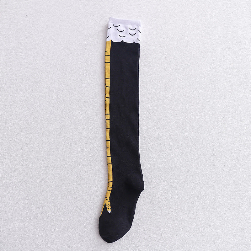 Chicken Claw Socks Women's Over Knee Socks Ostrich Pattern Knee Legs Chicken Feet Long Tube - V.I.P Digital Presence