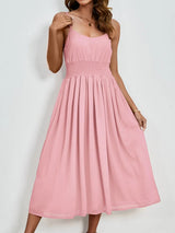 Chiffon dress V-neck strapless long dress for wedding guests - V.I.P Digital Presence