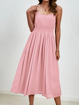 Chiffon dress V-neck strapless long dress for wedding guests - V.I.P Digital Presence