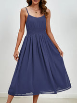 Chiffon dress V-neck strapless long dress for wedding guests - V.I.P Digital Presence