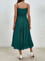 Chiffon dress V-neck strapless long dress for wedding guests - V.I.P Digital Presence