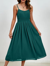 Chiffon dress V-neck strapless long dress for wedding guests - V.I.P Digital Presence