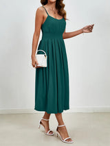 Chiffon dress V-neck strapless long dress for wedding guests - V.I.P Digital Presence