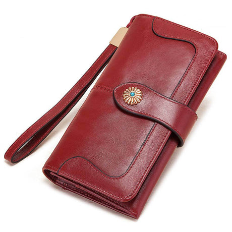 Clutch Bag RFID Anti-Magnetic Anti-Theft Brush Ladies Long Wallet Mobile Phone Bag Leather Wallet Coin Pocket - V.I.P Digital Presence