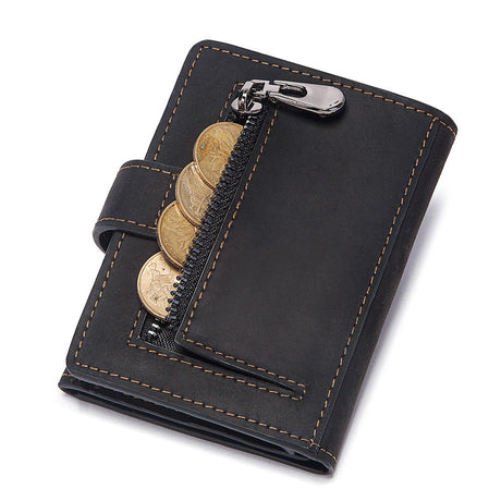 Coin Purse Metal Card Case Leather Card Sleeve ID Sleeve Leather Credit Card Holder - V.I.P Digital Presence