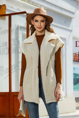 Collared Neck Button Up Vest Coat - V.I.P Digital Presence