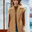Collared Neck Button Up Vest Coat - V.I.P Digital Presence