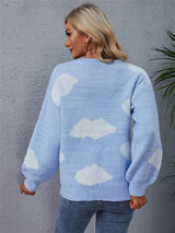 Color Block Round Neck Dropped Shoulder Sweater - V.I.P Digital Presence