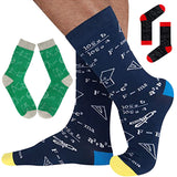 Colorful Mathematical Formula Problem Solving Printed Men's Socks Cotton Socks - V.I.P Digital Presence