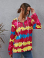 Contrast Quarter Zip Dropped Shoulder Hoodie - V.I.P Digital Presence