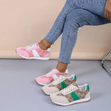 Contrast Round Toe Flat Sneakers - V.I.P Digital Presence