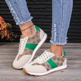 Contrast Round Toe Flat Sneakers - V.I.P Digital Presence