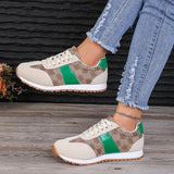 Contrast Round Toe Flat Sneakers - V.I.P Digital Presence