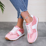 Contrast Round Toe Flat Sneakers - V.I.P Digital Presence