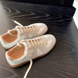 Contrast Round Toe Flats Sneakers - V.I.P Digital Presence