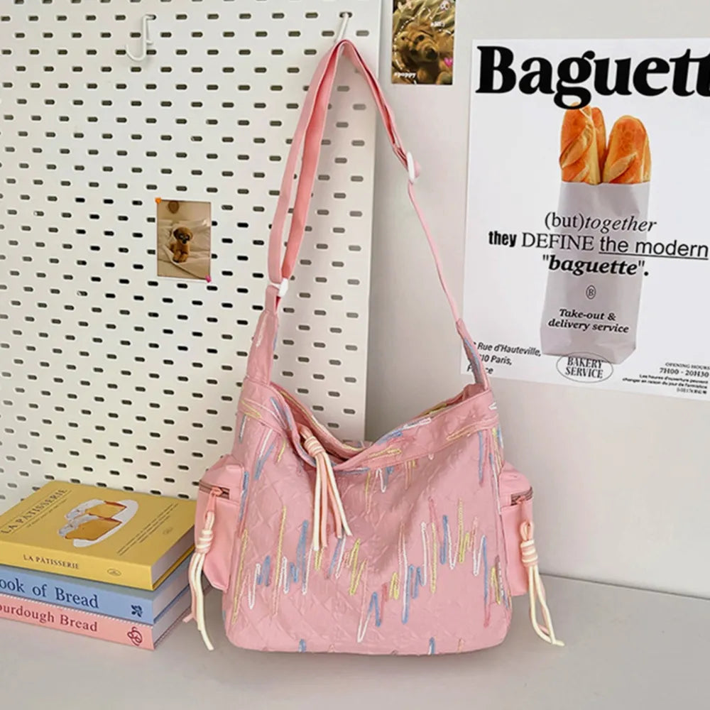 Contrast Texture Shoulder Bag - V.I.P Digital Presence