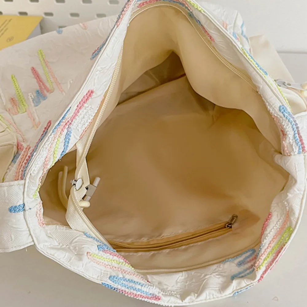 Contrast Texture Shoulder Bag - V.I.P Digital Presence