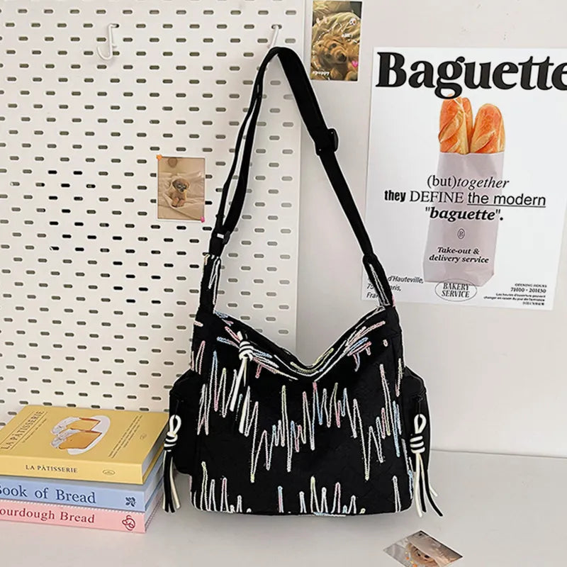 Contrast Texture Shoulder Bag - V.I.P Digital Presence