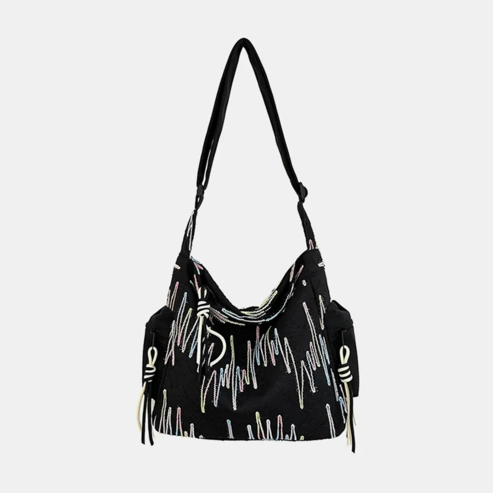 Contrast Texture Shoulder Bag - V.I.P Digital Presence