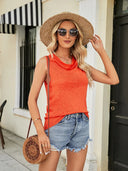 Cowl Neck Knit Vest - V.I.P Digital Presence