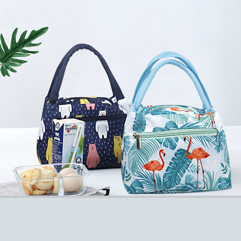 Creative Portable Thermal Insulation Bag Zipper Bento Bag Thickened Aluminum Foil Portable Oxford Cloth Lunch Box Bag - V.I.P Digital Presence