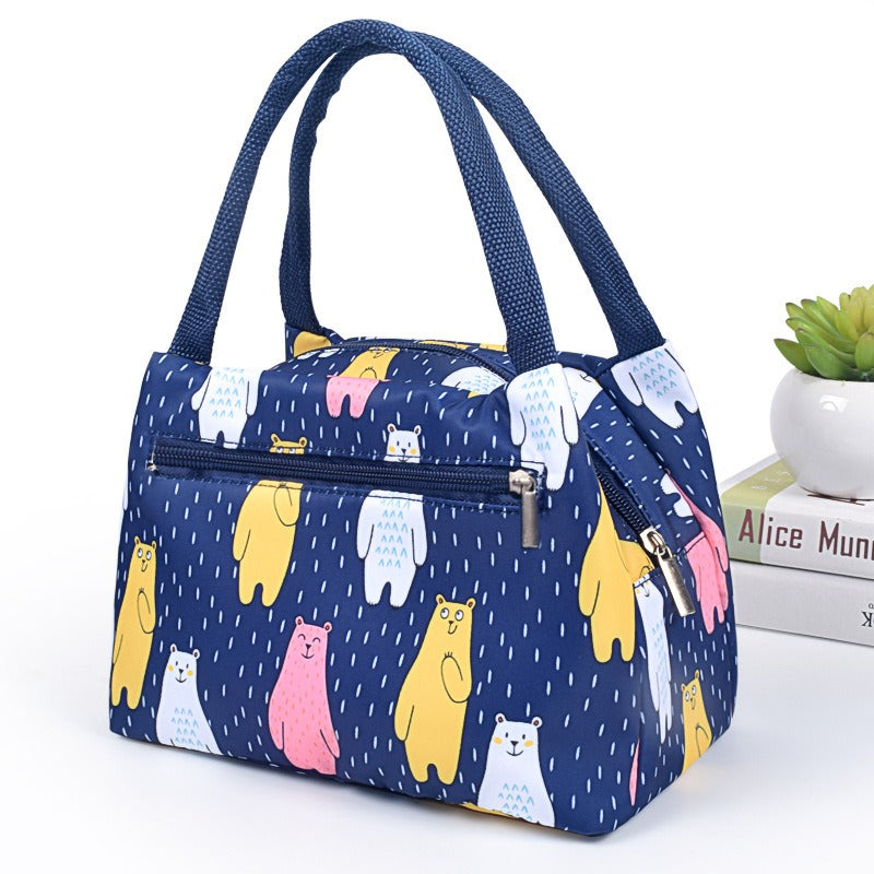 Creative Portable Thermal Insulation Bag Zipper Bento Bag Thickened Aluminum Foil Portable Oxford Cloth Lunch Box Bag - V.I.P Digital Presence
