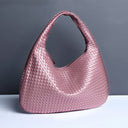 Crescent shaped women's bag hand woven hand-held dumpling bag fashionable single shoulder armpit bag - V.I.P Digital Presence