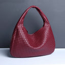 Crescent shaped women's bag hand woven hand-held dumpling bag fashionable single shoulder armpit bag - V.I.P Digital Presence