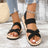 Crisscross Open Toe Flat Sandals - V.I.P Digital Presence