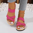 Crisscross Open Toe Flat Sandals - V.I.P Digital Presence