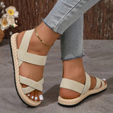 Crisscross Open Toe Flat Sandals - V.I.P Digital Presence