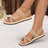 Crisscross Open Toe Flat Sandals - V.I.P Digital Presence