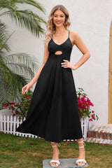 Crisscross Smocked Spaghetti Strap Dress - V.I.P Digital Presence
