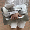 Crocodile patterned carrying bag with sleeve, large capacity file bag, storage bag, official document bag - V.I.P Digital Presence