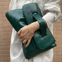 Crocodile patterned carrying bag with sleeve, large capacity file bag, storage bag, official document bag - V.I.P Digital Presence