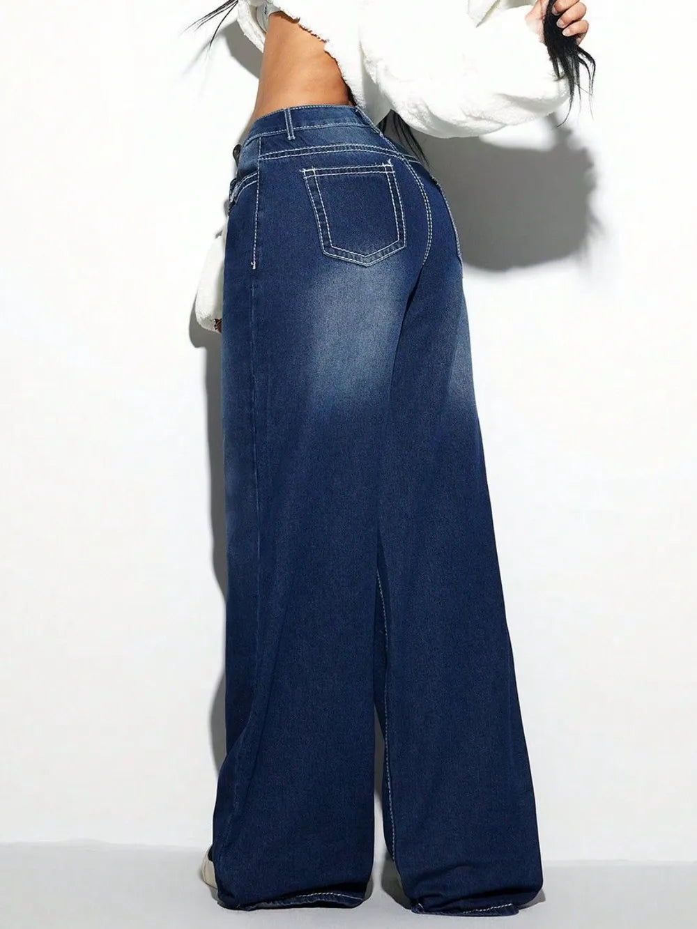 Cross Wide Leg Jeans - V.I.P Digital Presence