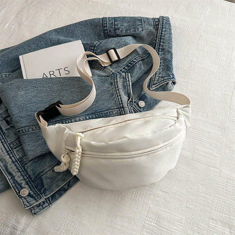 Crossbody bag women's casual bag canvas bag waist bag trendy sports chest bag - V.I.P Digital Presence