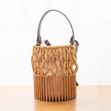 Crossbody bamboo bag hand woven bamboo bag rattan woven bag vacation beach bag craft shoulder bag - V.I.P Digital Presence