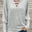 Cutout Round Neck Long Sleeve T-Shirt - V.I.P Digital Presence