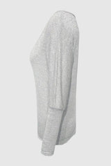 Cutout Round Neck Long Sleeve T-Shirt - V.I.P Digital Presence