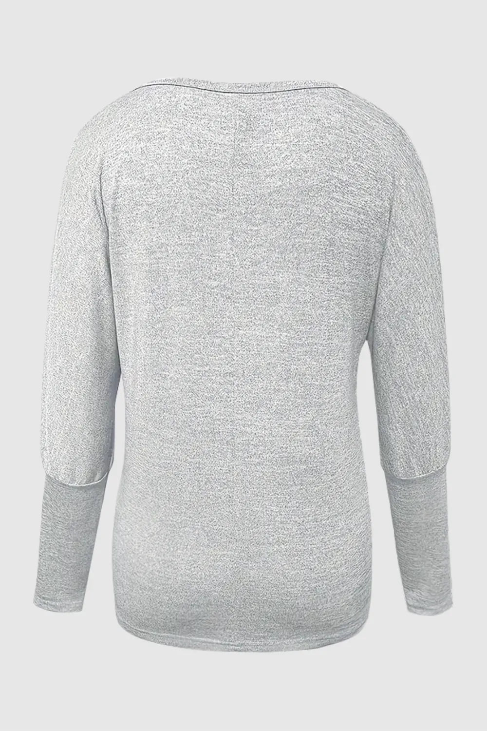 Cutout Round Neck Long Sleeve T-Shirt - V.I.P Digital Presence
