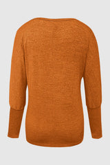 Cutout Round Neck Long Sleeve T-Shirt - V.I.P Digital Presence