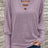 Cutout Round Neck Long Sleeve T-Shirt - V.I.P Digital Presence