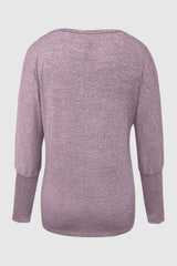 Cutout Round Neck Long Sleeve T-Shirt - V.I.P Digital Presence