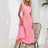Cutout Ruched Round Neck Tank Dress - V.I.P Digital Presence