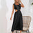 Cutout Ruched Round Neck Tank Dress - V.I.P Digital Presence