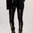 Black Grommet Lace Up Front Leggings - V.I.P Digital Presence