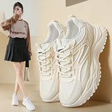 Dad's shoes, women's casual sports shoes, comfortable running, easy to wear white shoes - V.I.P Digital Presence